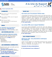 Newsletter pour SAS
