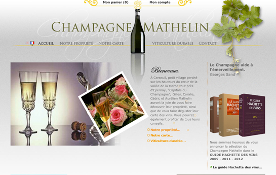 Voir le site Champagne Mathelin