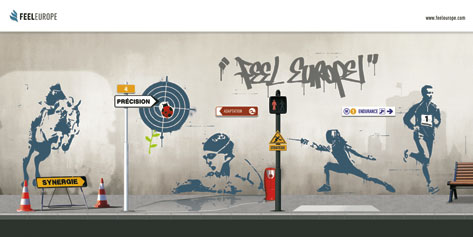 Panneau des valeurs de FEEL EUROPE